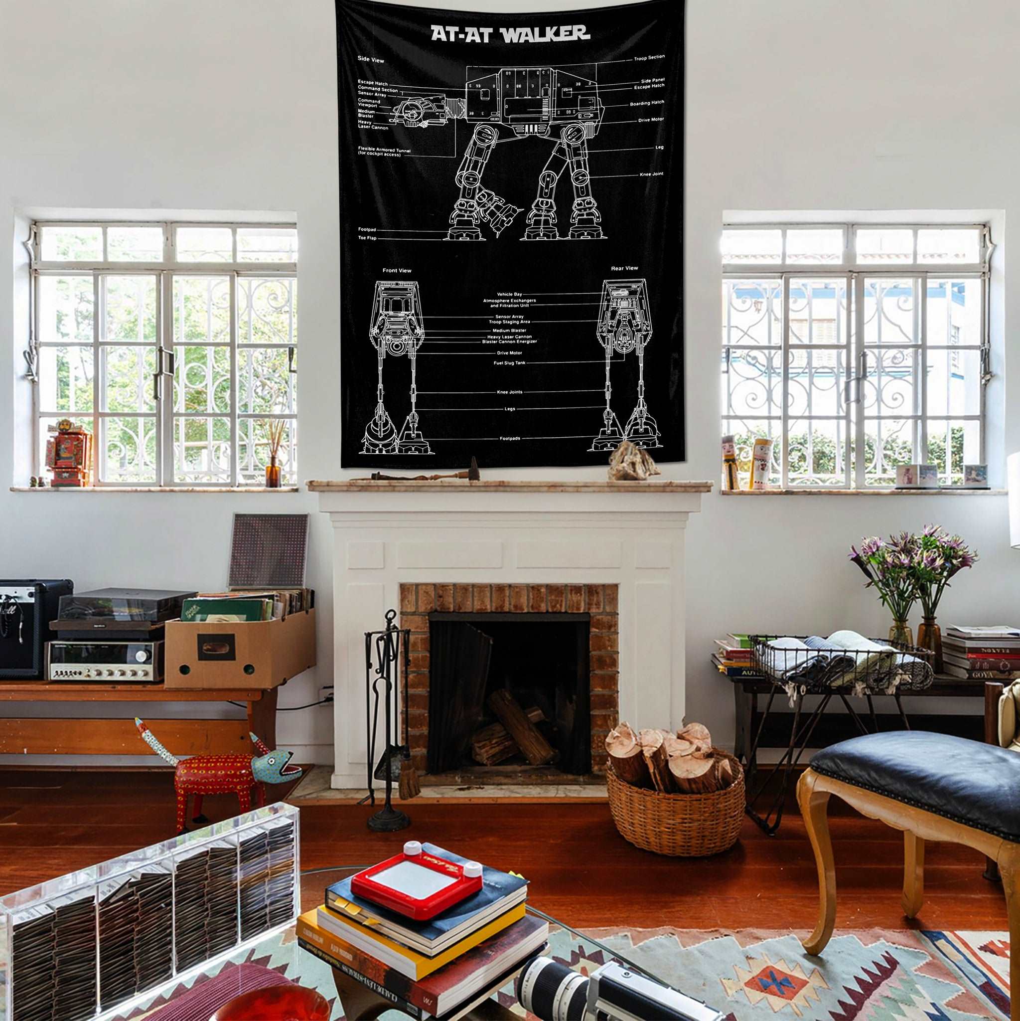 AT-AT Walker Chalkboard - Duvar Örtüsü