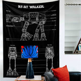 AT-AT Walker Chalkboard - Duvar Örtüsü