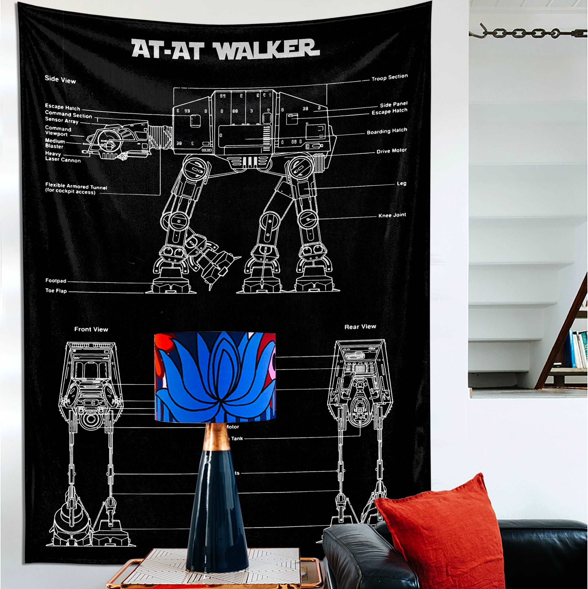 AT-AT Walker Chalkboard - Duvar Örtüsü