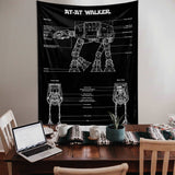 AT-AT Walker Chalkboard - Duvar Örtüsü