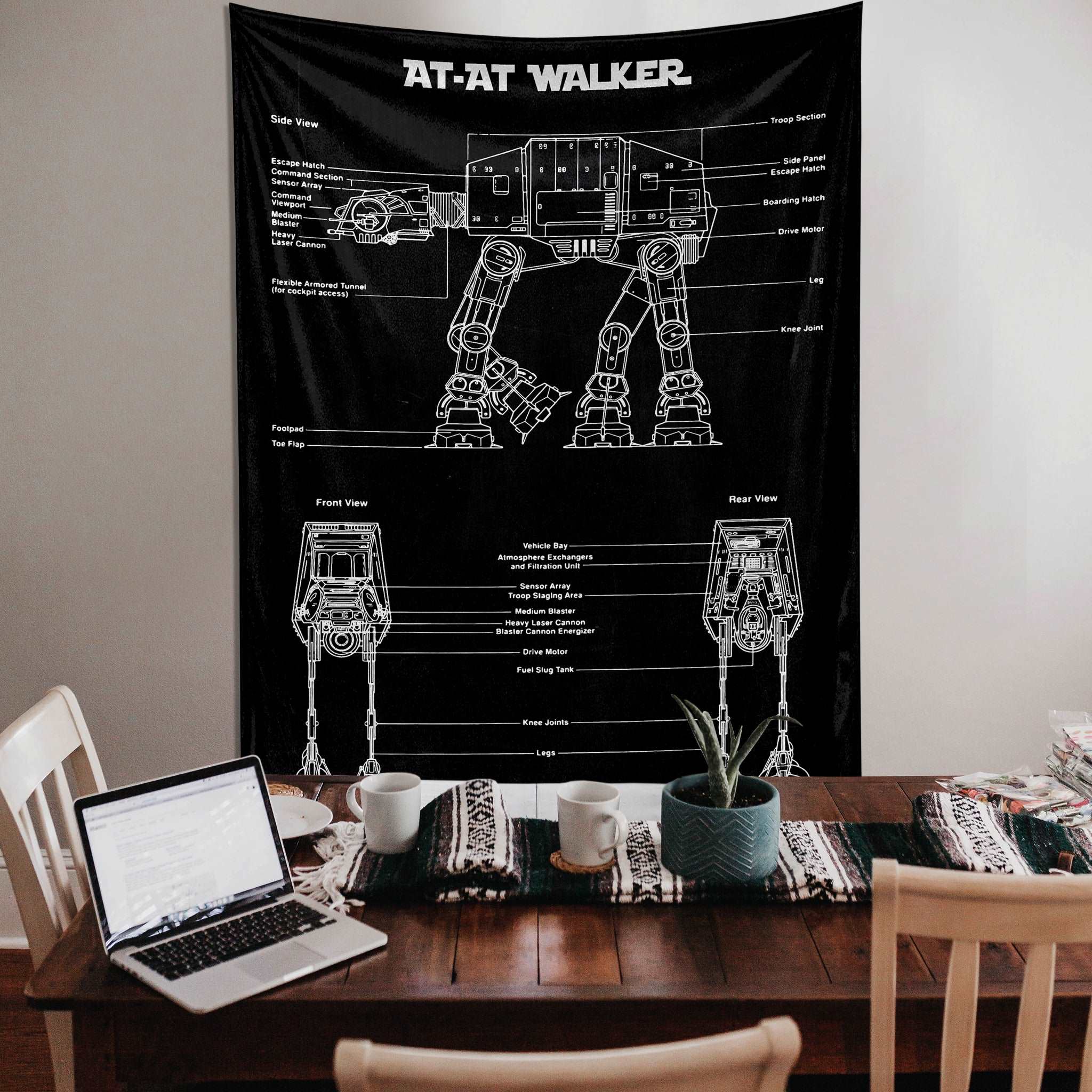 AT-AT Walker Chalkboard - Duvar Örtüsü
