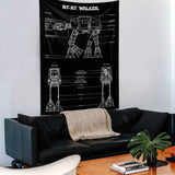 AT-AT Walker Chalkboard - Duvar Örtüsü