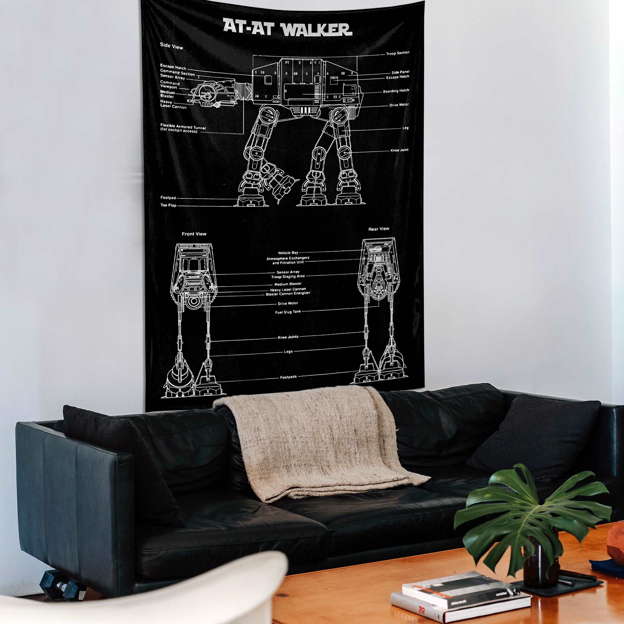 AT-AT Walker Chalkboard - Duvar Örtüsü
