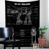 AT-AT Walker Chalkboard - Duvar Örtüsü