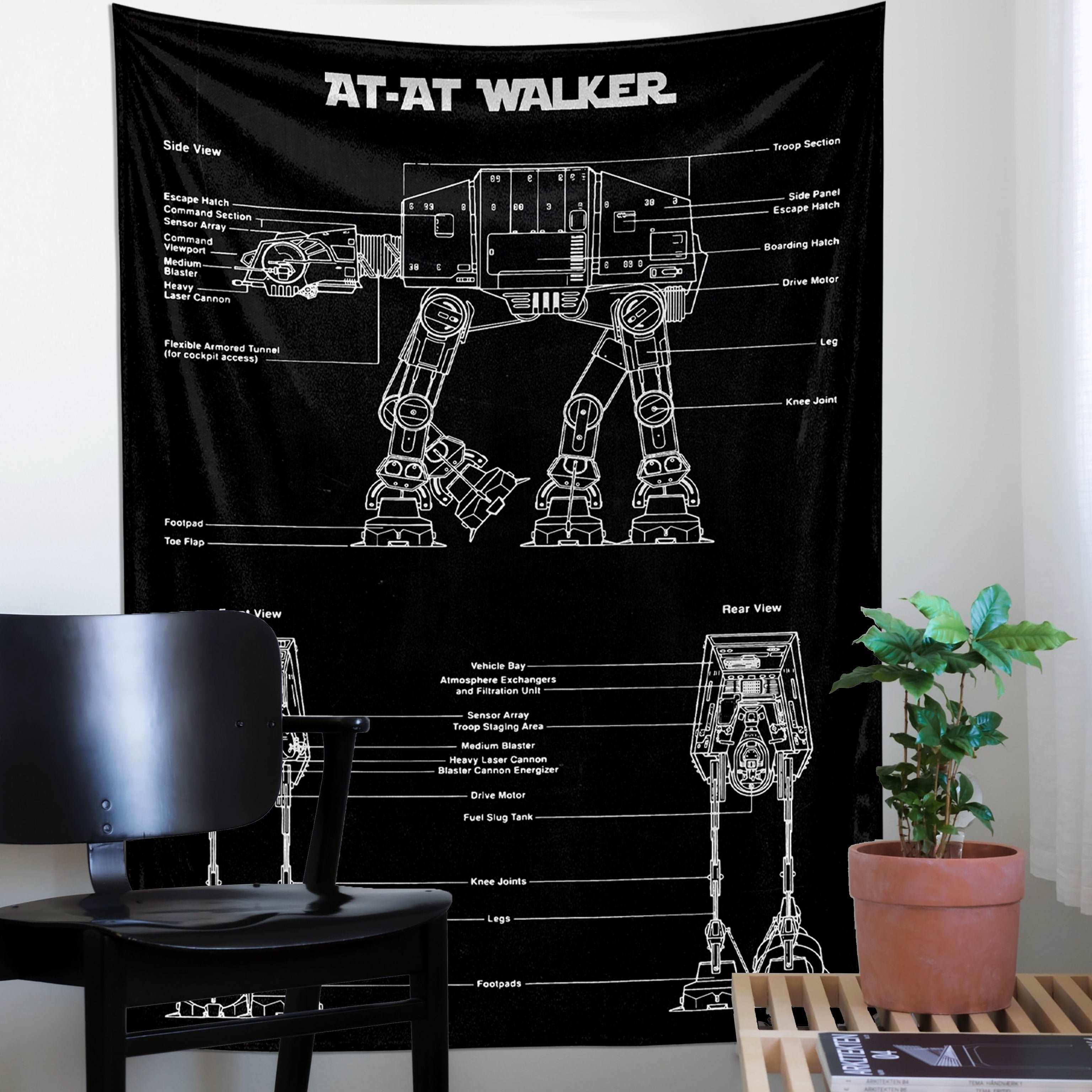 AT-AT Walker Chalkboard - Duvar Örtüsü