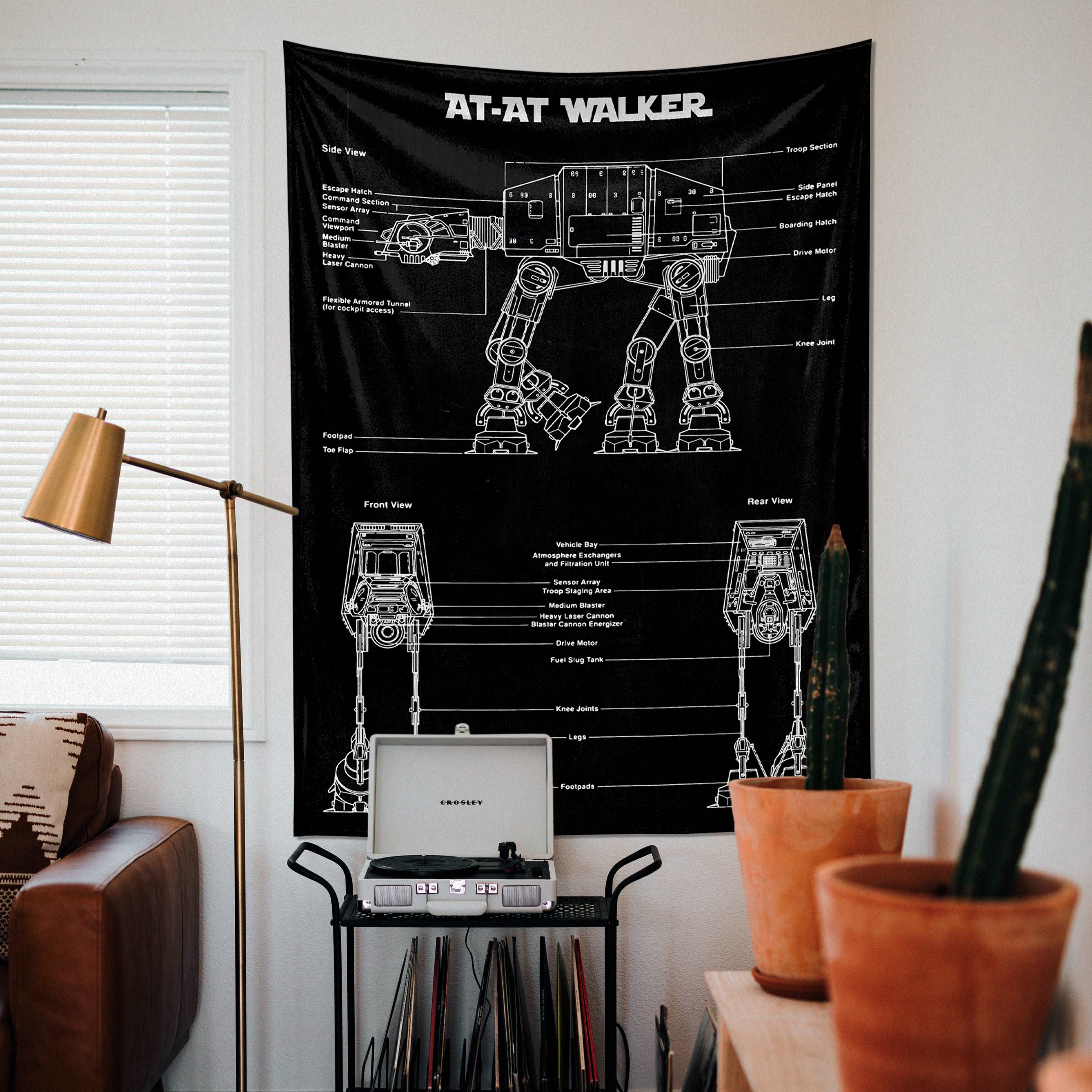 AT-AT Walker Chalkboard - Duvar Örtüsü