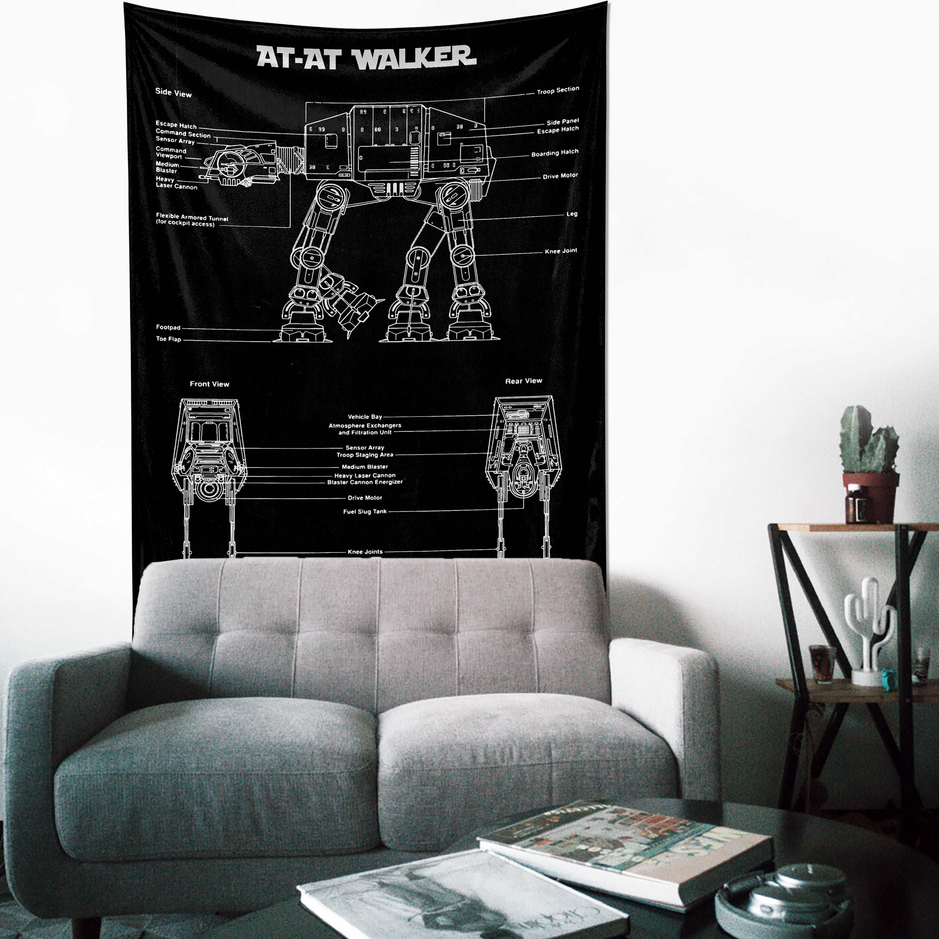 AT-AT Walker Chalkboard - Duvar Örtüsü