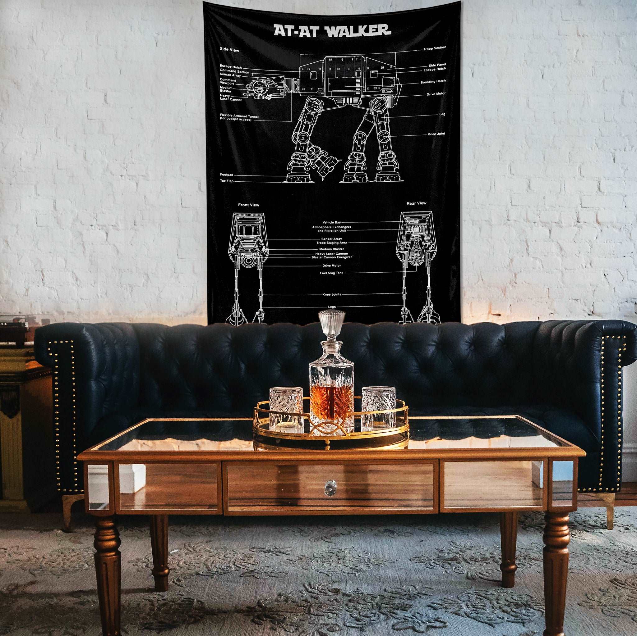AT-AT Walker Chalkboard - Duvar Örtüsü