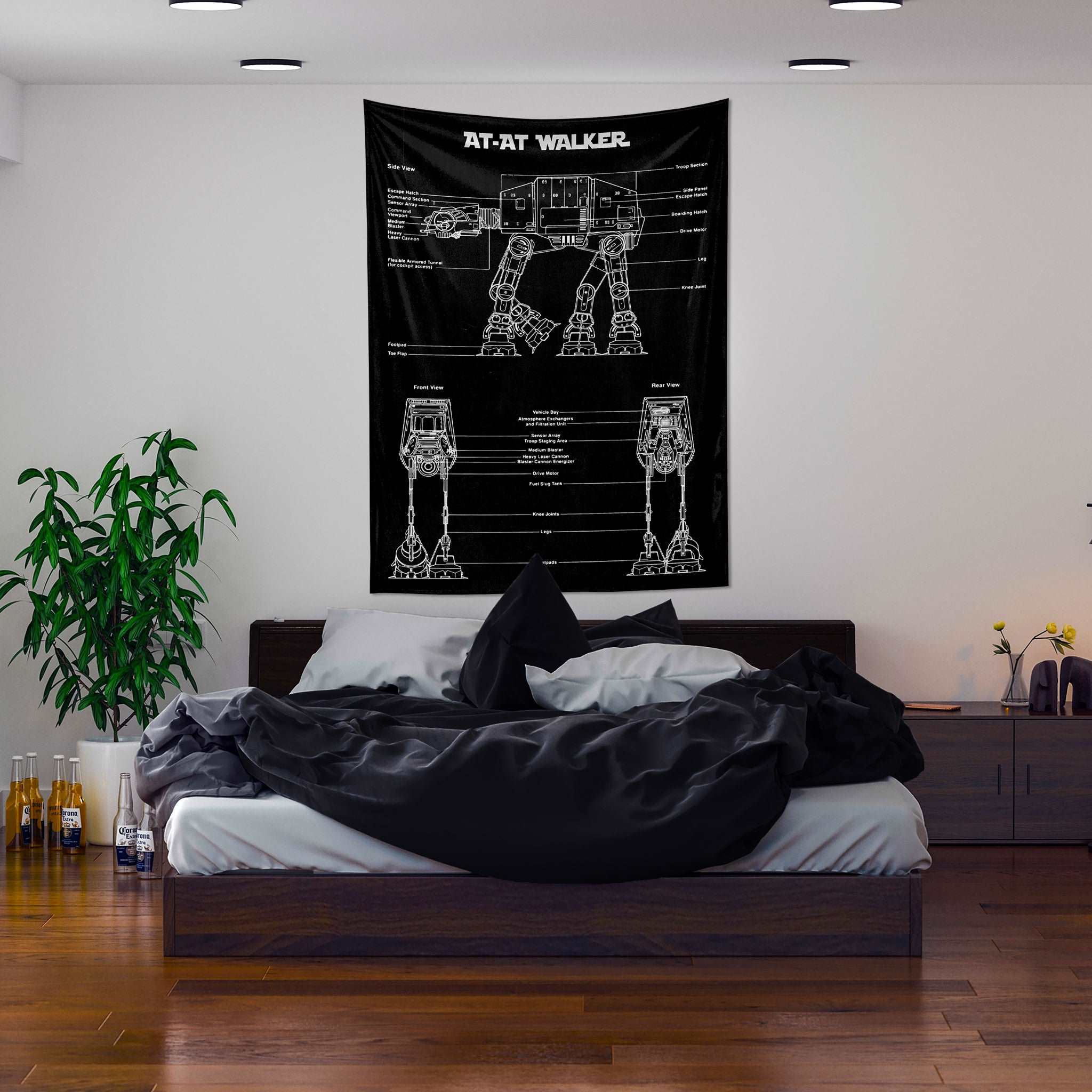 AT-AT Walker Chalkboard - Duvar Örtüsü