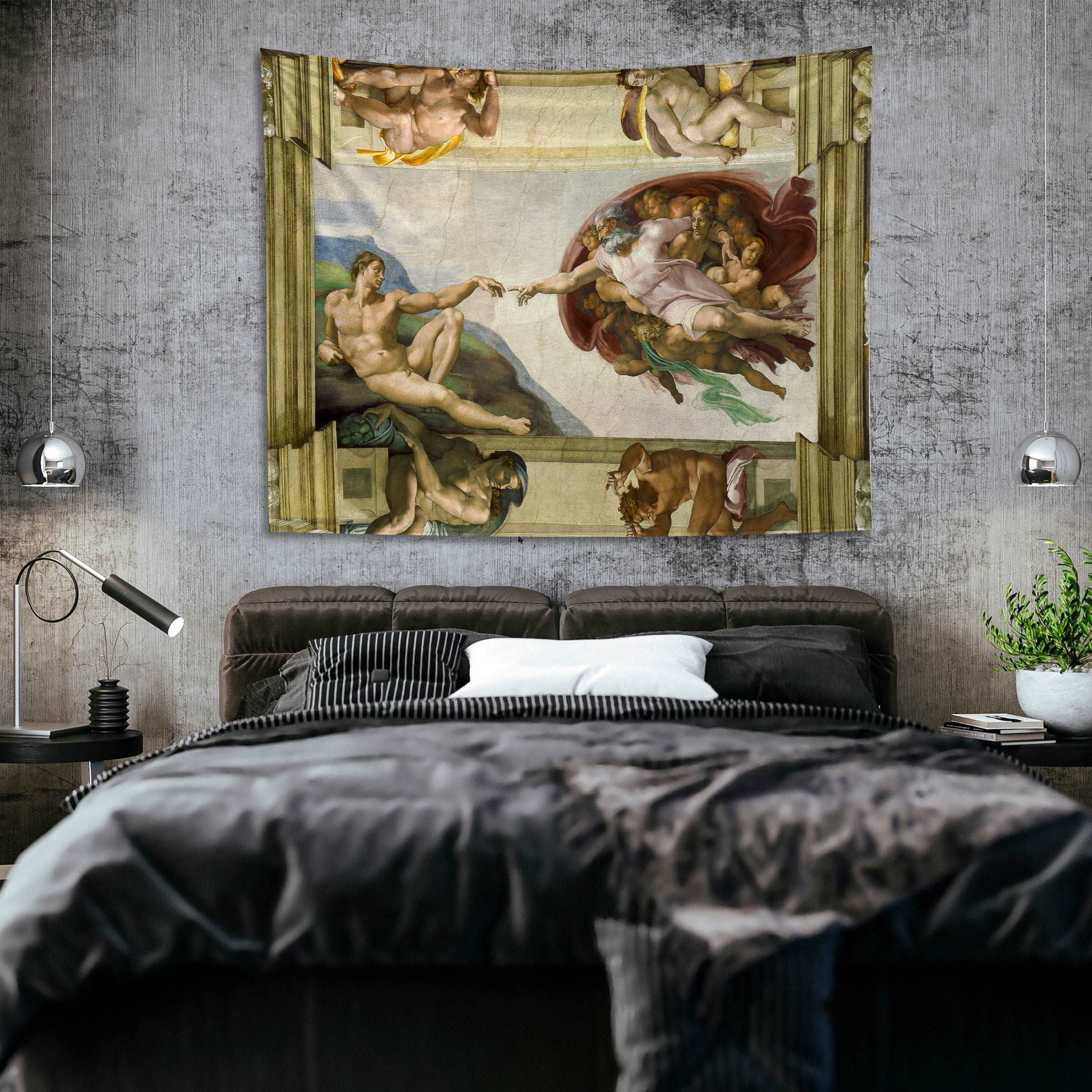 Adem'in Yaratılışı - The Creation of Adam Duvar Örtüsü