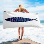 a Fish - Balıklı Plaj Havlusu