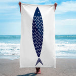 a Fish - Balıklı Plaj Havlusu