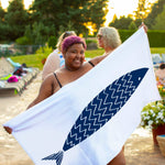 a Fish - Balıklı Plaj Havlusu