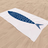 a Fish - Balıklı Plaj Havlusu