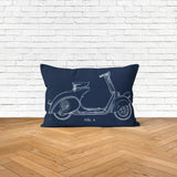 Vespa Navyblue Çift Taraflı Yastık Kılıfı 2 Adet