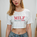 MILF / Man I Love Ferrari Crop Tişört