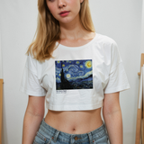 The Starry Night Crop Tişört