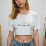 The Great Wave of Kanagawa Crop Tişört