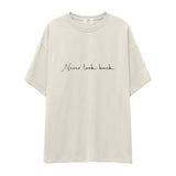Never Look Back Oversize Tişört