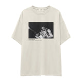 Jimi Hendrix Falkoner Centret Copenhagen 1969 Oversize Tişört