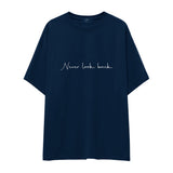 Never Look Back Oversize Tişört
