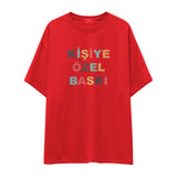 Kişiye Özel Baskılı Oversize Tişört