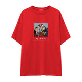Friends Silüetli Oversize Tişört