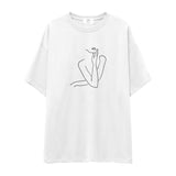 Women / Kadın Silüeti Oversize Tişört