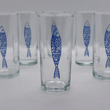 Lined Fish / Balık Baskılı Paşabahçe Rakı Kadehi