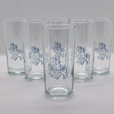 Blue Coral / Mercan Baskılı Paşabahçe Rakı Kadehi