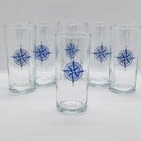 Compass / Pusula Baskılı Paşabahçe Rakı Kadehi