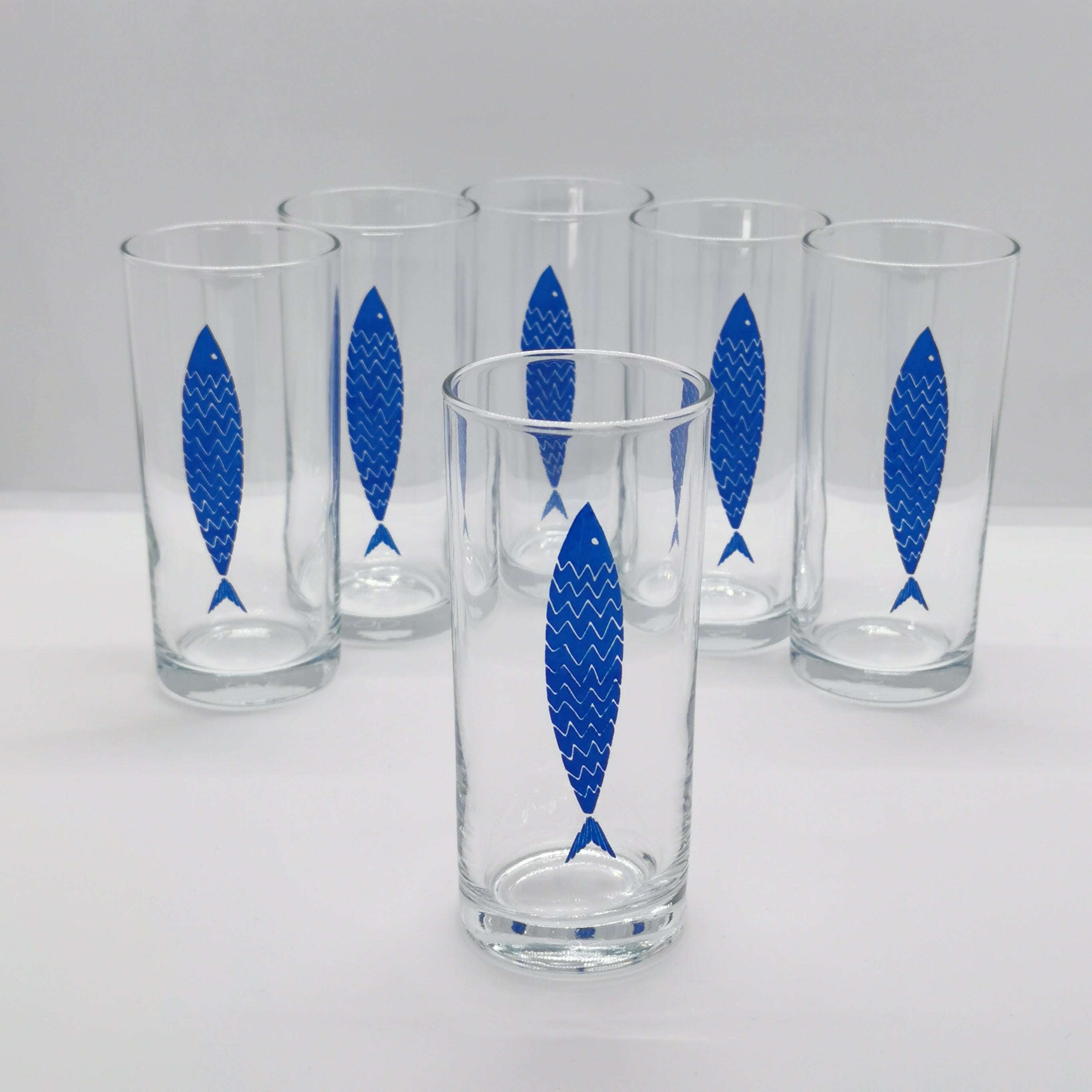 a Fish / Balık Baskılı Paşabahçe Rakı Kadehi