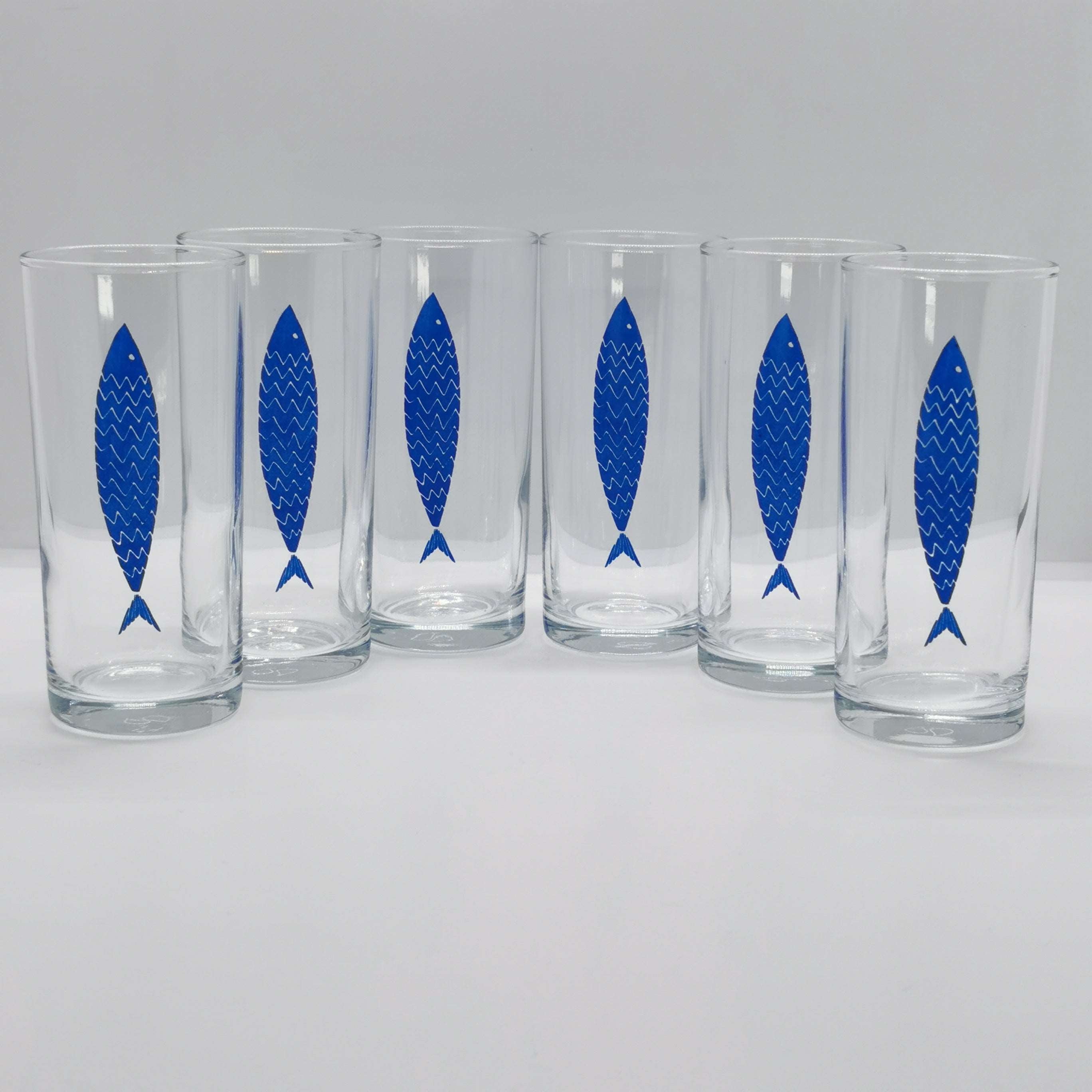 a Fish / Balık Baskılı Paşabahçe Rakı Kadehi