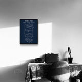 Football Field Navyblue - Futbol Sahası Poster