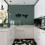 My Kitchen, My Rules - 2'li Set Dekoratif Metal Tablo