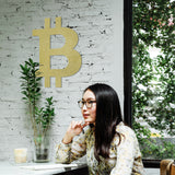 Bitcoin Gold - Metal Duvar Dekoru