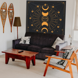 Mystical Moon Phase Duvar Örtüsü