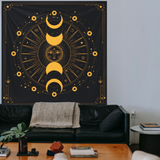 Mystical Moon Phase Duvar Örtüsü