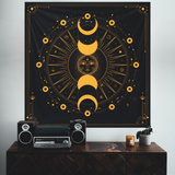 Mystical Moon Phase Duvar Örtüsü