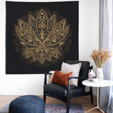Golden Lotus Duvar Örtüsü