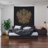 Golden Lotus Duvar Örtüsü