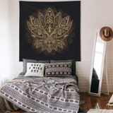 Golden Lotus Duvar Örtüsü