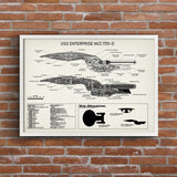USS Enterprise Ivory Poster