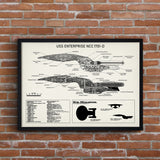USS Enterprise Ivory Poster