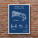 Football Goal Blueprint - Kale Poster
