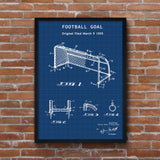 Football Goal Blueprint - Kale Poster