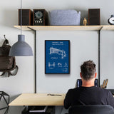 Football Goal Blueprint - Kale Poster