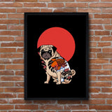 The Pug - Köpekli Poster