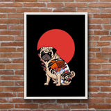 The Pug - Köpekli Poster