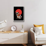 The Pug - Köpekli Poster